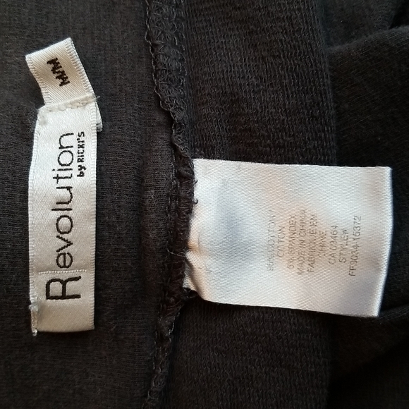 (M) Revolution by Ricki's Cotton Blend Cropped Slim Fit Pants Casual Loungewear - Picture 3 of 8